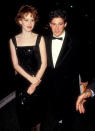 The ultimate '80s power couple, the 16 Candles actress kept things short and sweet in a sparkly black mini in 1987, while her Beastie Boys beau was color coordinated in a black tux.