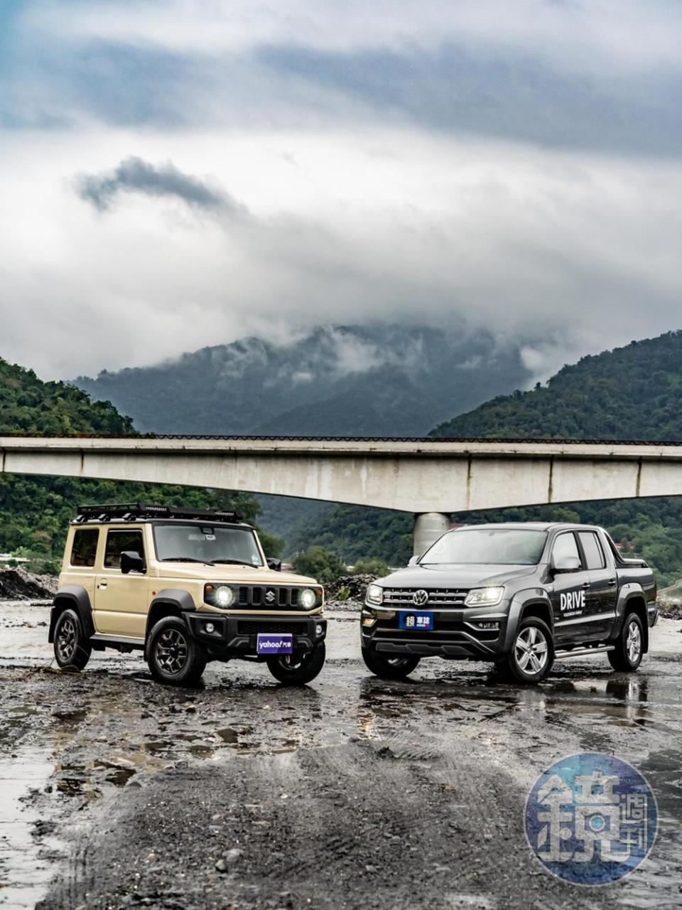 SUZUKI Jimny V.S. VOLKSWAGEN Amarok V6 3.0 TDI Highline