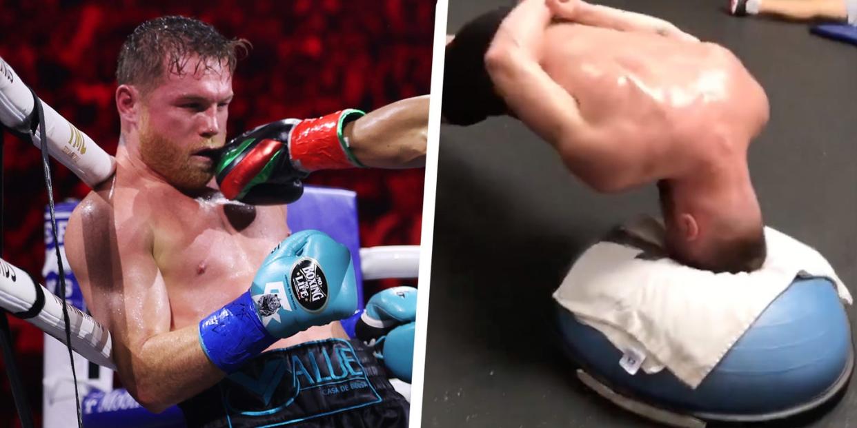 canelo alvarez neck exercise