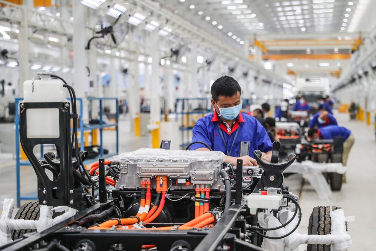 Eine Byd-Fabrik in Huaian, China.