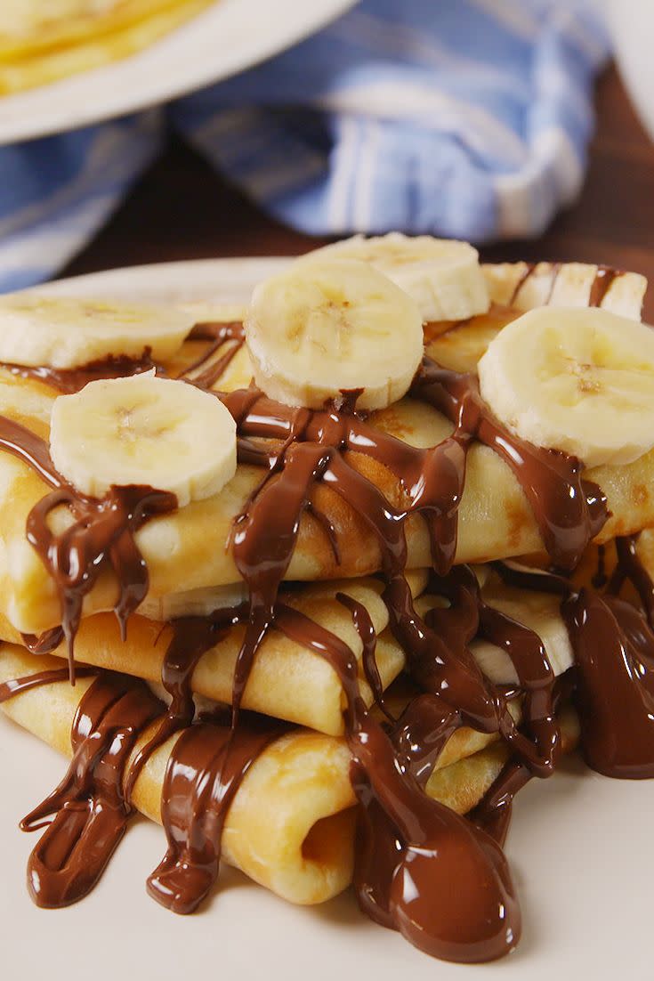 Chocolate Banana Crepes