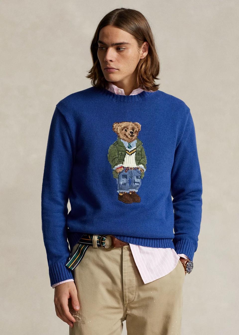 <p><a href="https://go.redirectingat.com?id=74968X1596630&url=https%3A%2F%2Fwww.ralphlauren.com%2Fmen-clothing-sweaters%2Fpolo-bear-sweater%2F656559.html&sref=https%3A%2F%2F" rel="nofollow noopener" target="_blank" data-ylk="slk:Shop Now;elm:context_link;itc:0;sec:content-canvas" class="link ">Shop Now</a></p><p>Polo Bear Sweater</p><p>Ralph Lauren</p><p>$398.00</p>