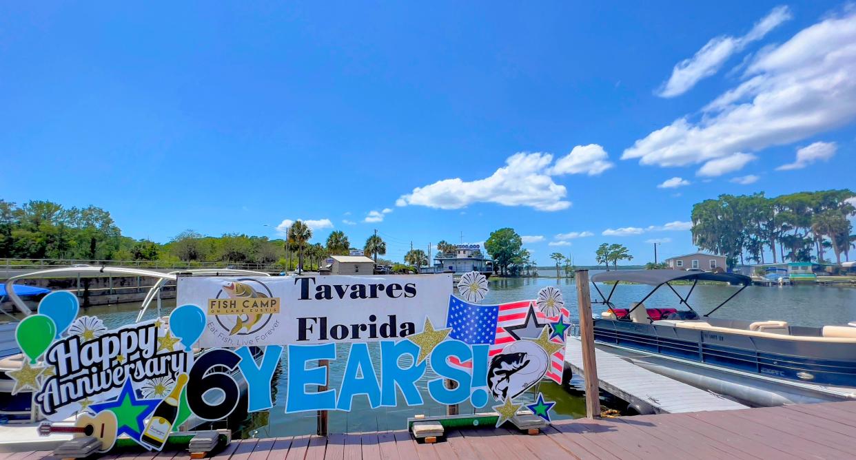 Enjoy dinner with a view and help local veterans just by ordering some food and drinks at Fish Camp on Lake Eustis