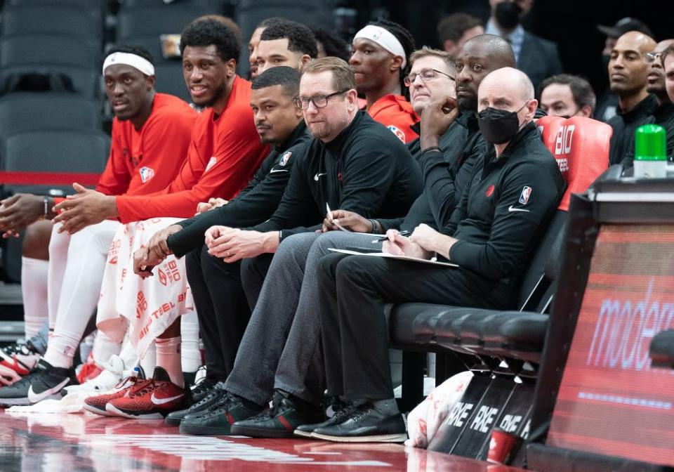 Raptors bench