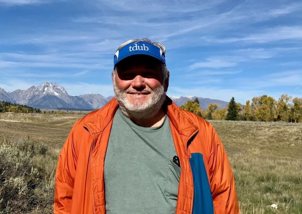 Chuck Neese was the fist camper back to spread creek and said it was a beautiful place (Andrew Buncombe)