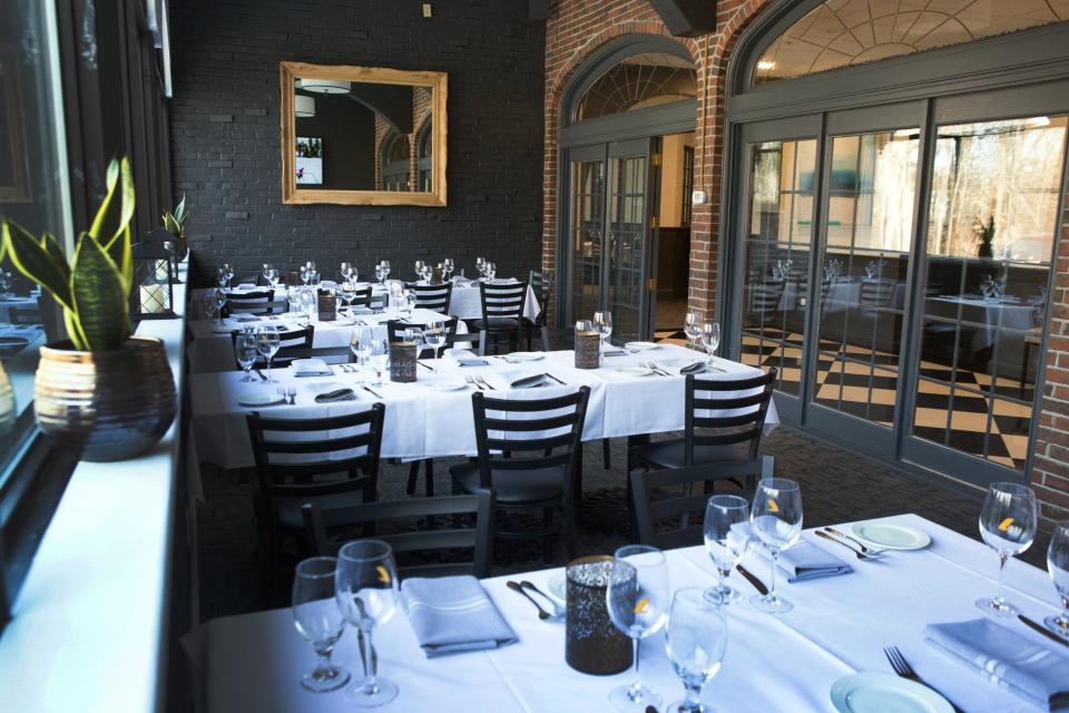 The dining room and bar area of Lucca’s restaurant in Rockland on Friday, Jan. 31, 2020.