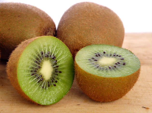 Kiwis contain more vitamin C than any other fruit. A lack of vitamin C can break down the collagen network in your gums, making them tender and susceptible to periodontal disease. A slice of kiwi a day can add that extra zing to your smile.