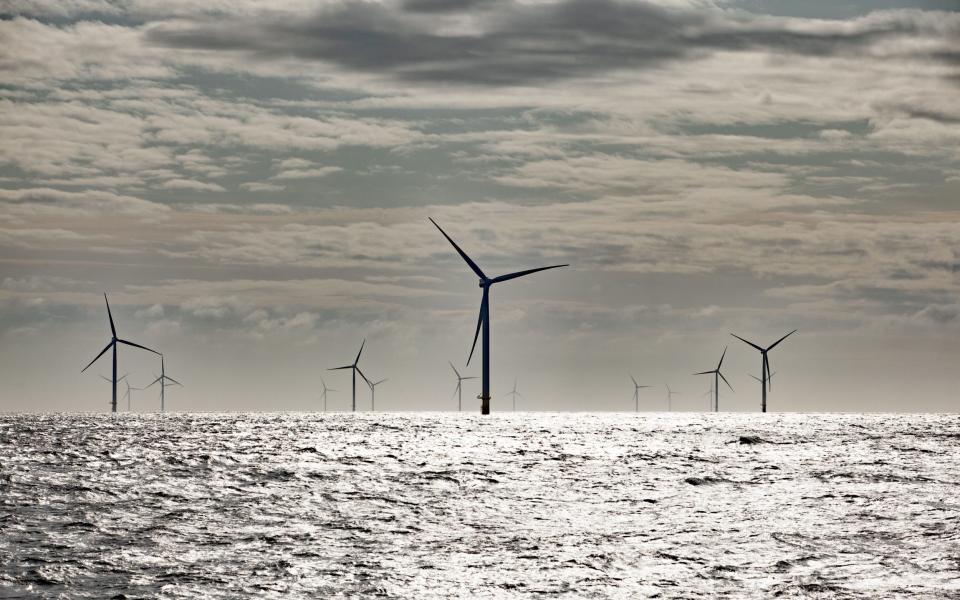 The Hornsea One wind farm off the Yorkshire coast which uses Siemens turbines