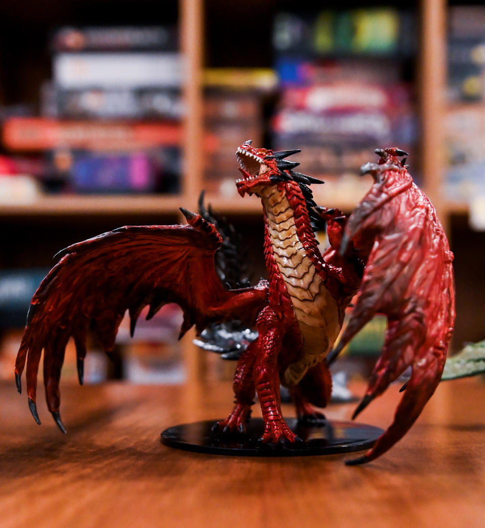 A Miniature Painted Dragon