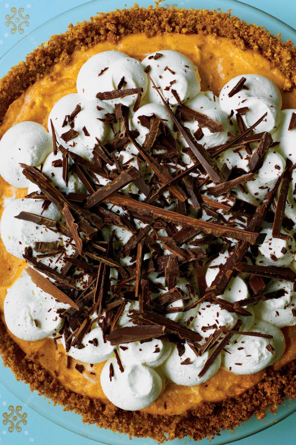 Black Bottom Pumpkin Pie