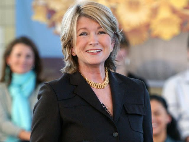 <p>Carvalho/FilmMagic</p> Martha Stewart during a press conference on March 7, 2005 in New York City