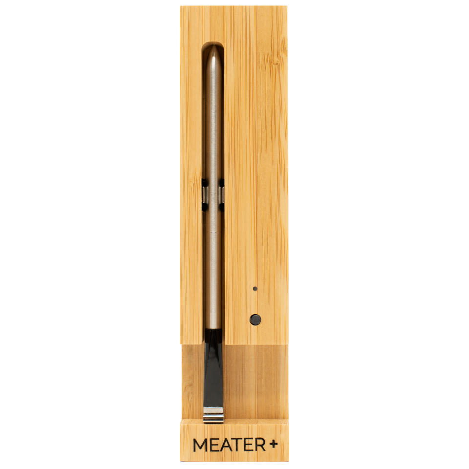 <p><a href="https://www.amazon.com/MEATER-Thermometer-Rotisserie-Bluetooth-Connectivity/dp/B07H8WTFHW?tag=syn-yahoo-20&ascsubtag=%5Bartid%7C10063.g.44098087%5Bsrc%7Cyahoo-us" rel="nofollow noopener" target="_blank" data-ylk="slk:Shop Now;elm:context_link;itc:0;sec:content-canvas" class="link ">Shop Now</a></p><p>Meater+ Wireless Thermometer</p><p>$79.95</p><p>amazon.com</p>