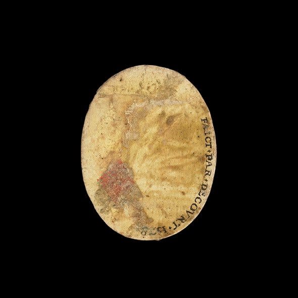 The reverse of the miniature portrait - Philip Mould & Co
