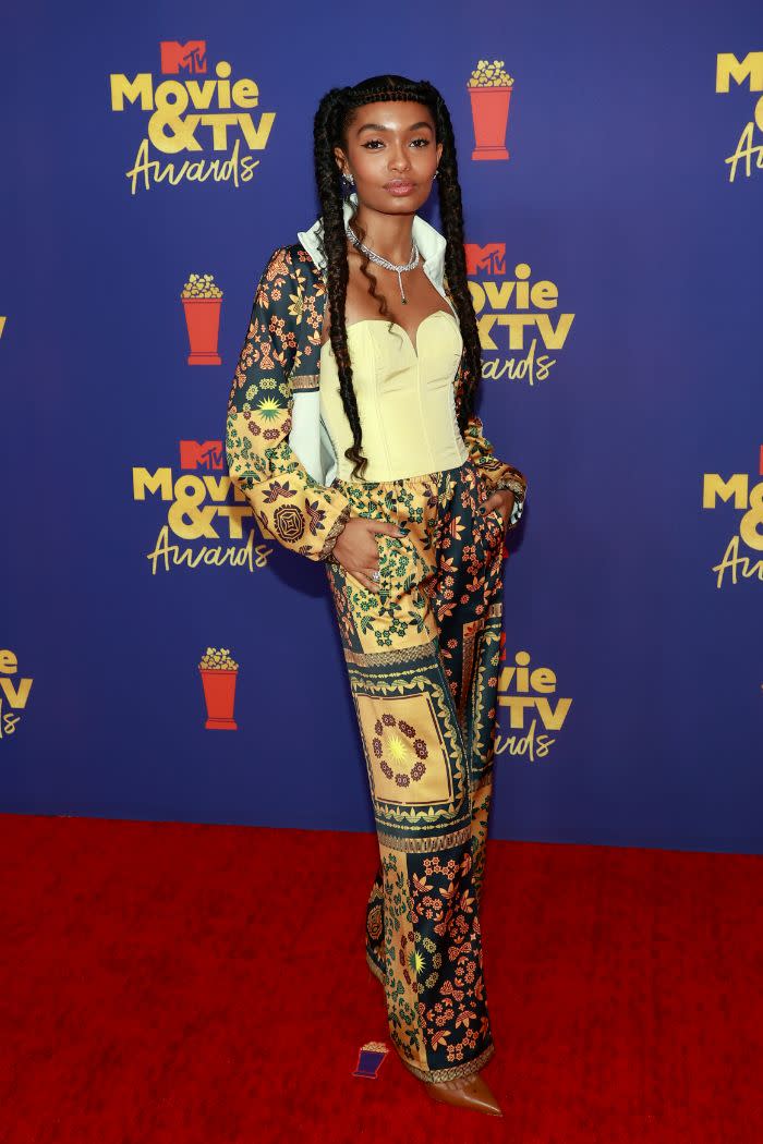 Yara Shahidi attends the 2021 MTV Movie & TV Awards at the Hollywood Palladium on May 16, 2021 in Los Angeles, wearing her Adidas collection. - Credit: Courtesy of MTV