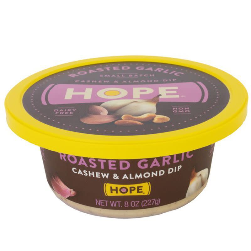 11) HOPE Foods Roasted Garlic Cashew & Almond Dip