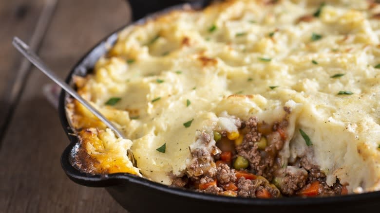 Shepherd's pie in a skillet 