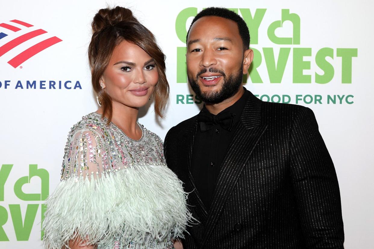 Chrissy Teigen and John Legend attend the 2022 City Harvest "Red Supper Club" Fundraising Gala