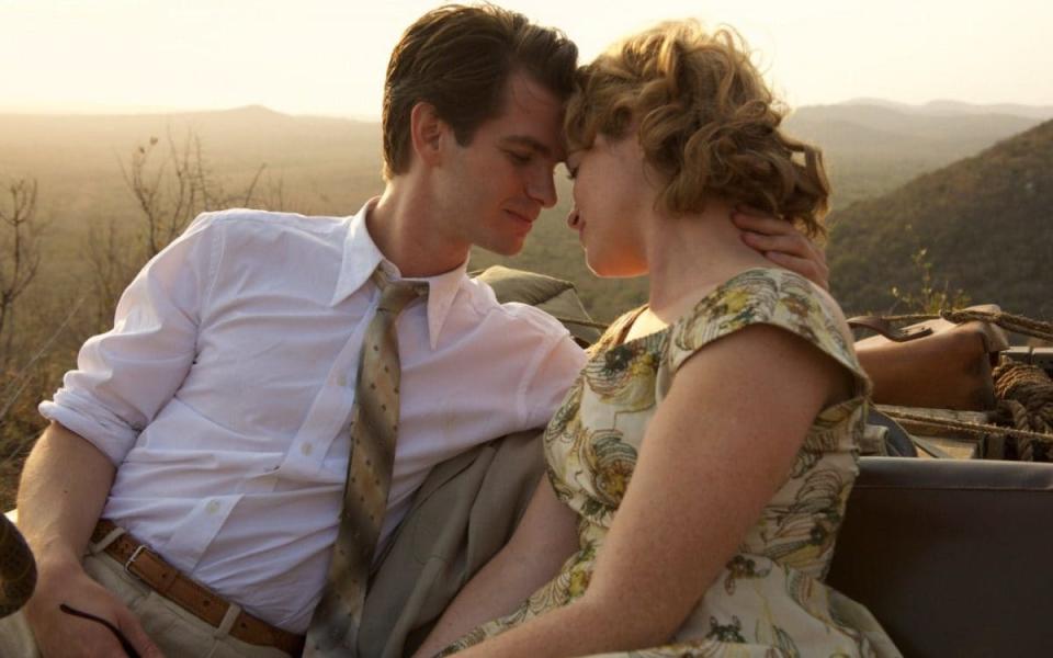 Andrew Garfield and Claire Foy in Breathe