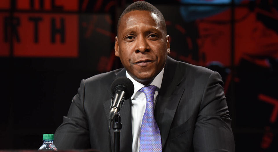 Toronto Raptors' Masai Ujiri is widely considered one of the best decision makers in the NBA. (Photo by Ron Turenne/NBAE via Getty Images)