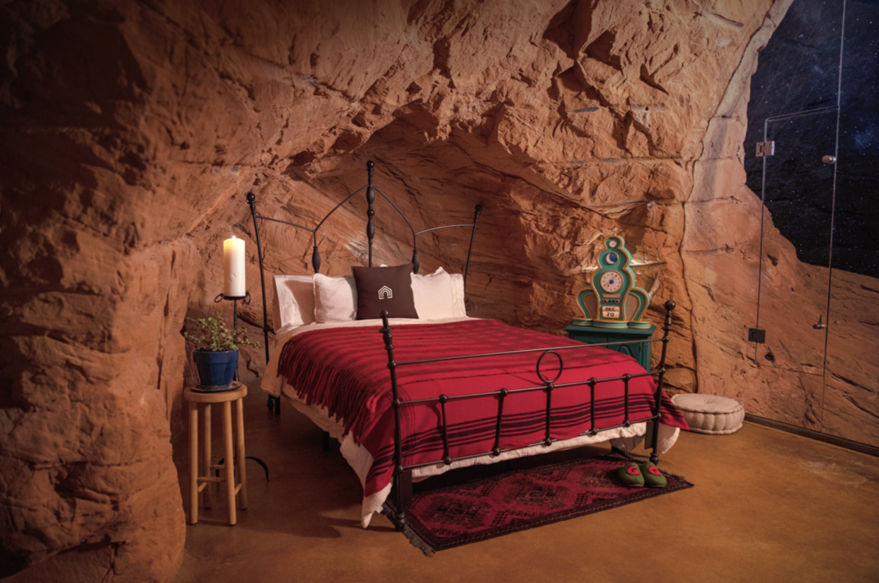 You can stay at the Grinch's Cave this holiday season