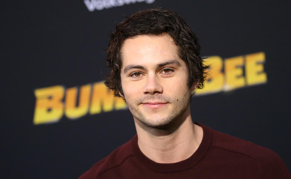 HOLLYWOOD, CALIFORNIA - DECEMBER 09: Dylan O'Brien   arrives to the Los Angeles premiere of Paramount Pictures' "Bumblebee" held at TCL Chinese Theatre on December 09, 2018 in Hollywood, California. (Photo by Michael Tran/FilmMagic)