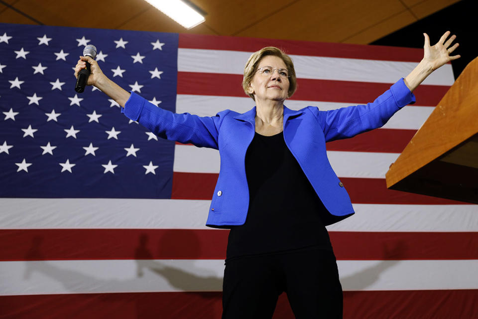 Democratic presidential candidate Elizabeth Warren.