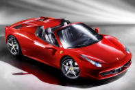 <b>Ferrari 458 Spider </b><br>Feast your eyes on the world's first hardtop convertible mid-engine supercar. This $257,000 stunner has a V8, rear-wheel drive engine and goes 0-60mph in 3.3 seconds. With the roof up, the car looks just like the stunning Italia. With the ultra-light hardtop down, it is the hottest convertible on the market today.