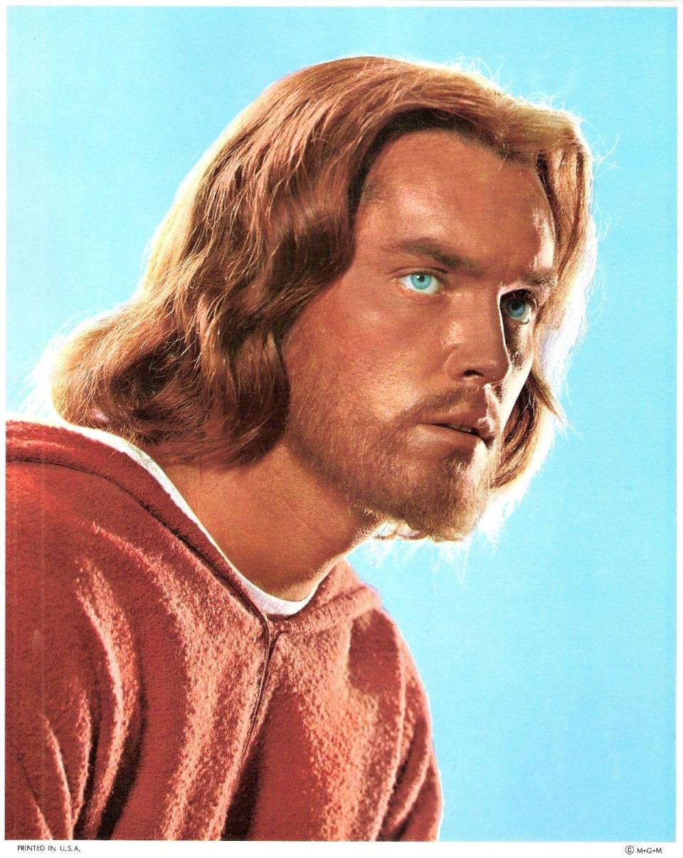 Jeffrey Hunter as Jesus Christ in "King of Kings."