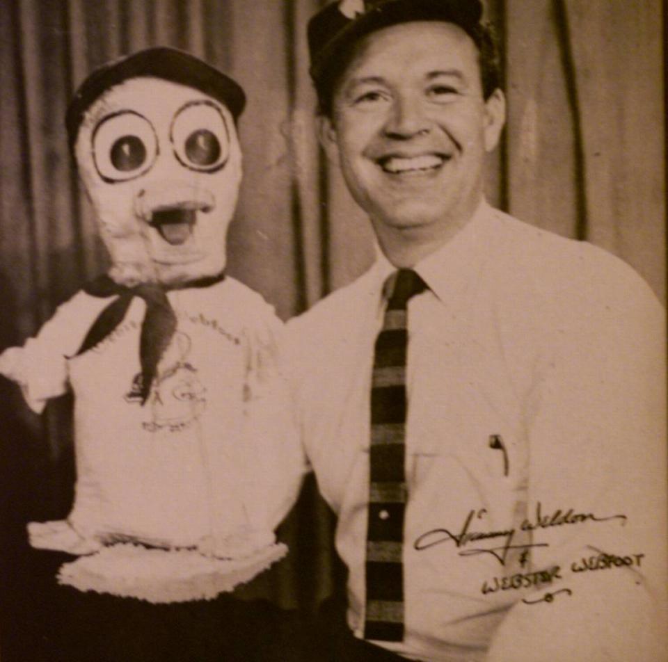 Fresno children grew up watching ventriloquist Jimmy Weldon and Webster Webfoot in the 1960s on KJEO.