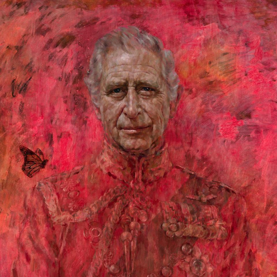 Both the King and Queen are reported to approve of the painting (His Majesty King Charles III by Jonathan Yeo 2024/PA Wire)