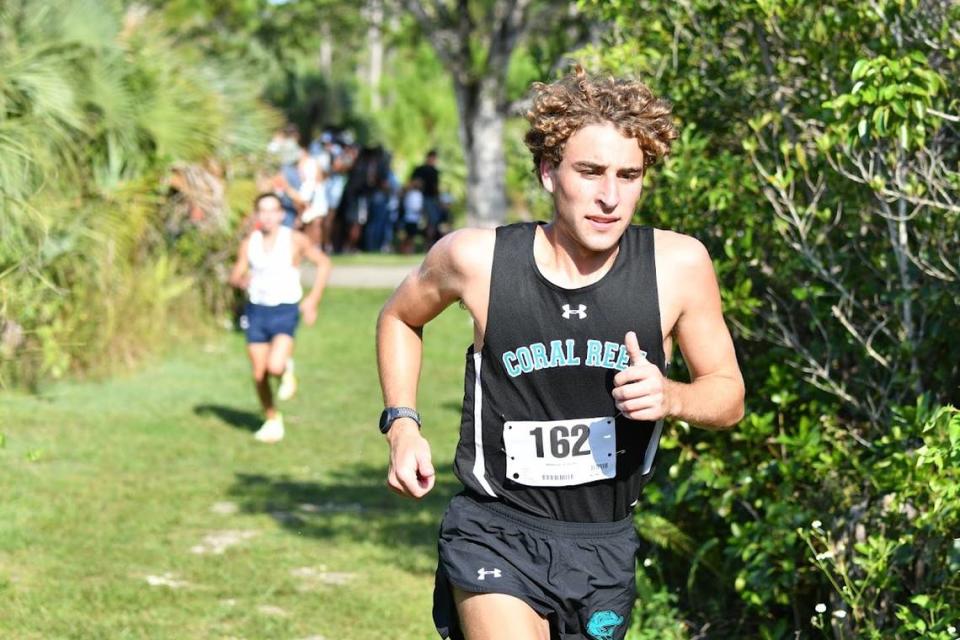 GMAC Boys’ Cross-Country Champion Ryan Sarafoglu of Coral Reef High School.