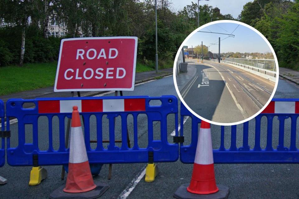 Tamworth Road was closed as a result of the crash i(Image: PA / Google)/i