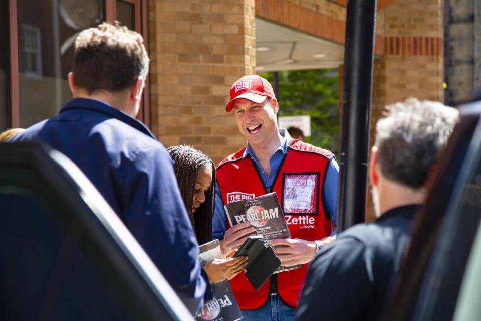 The Duke of Cambridge sells the Big Issue in London (Big Issue/PA) (PA Media)