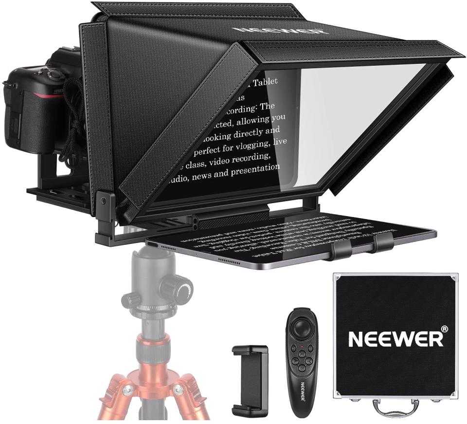 Neewer X12 Aluminum Alloy Teleprompter, best m1 iPad Pro accessories