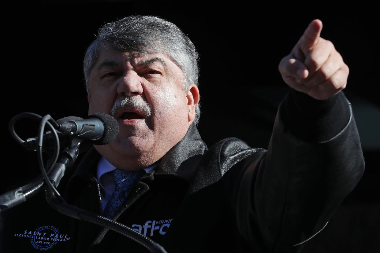 AFL-CIO President Richard Trumka told representatives of the 2020 Democratic presidential candidates that "both parties" are to blame for the current economic system. (Photo: Getty Editorial)
