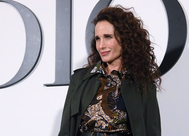 <p>ANNE-CHRISTINE POUJOULAT/AFP via Getty</p> Andie MacDowell in 2020