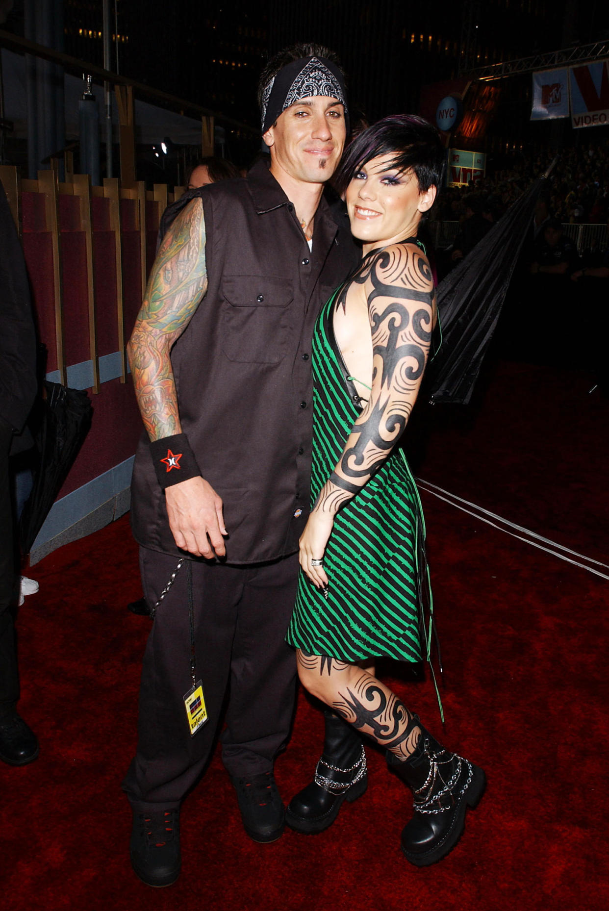 Pink and Carey Hart in 2002 (Frank Micelotta / Getty Images)