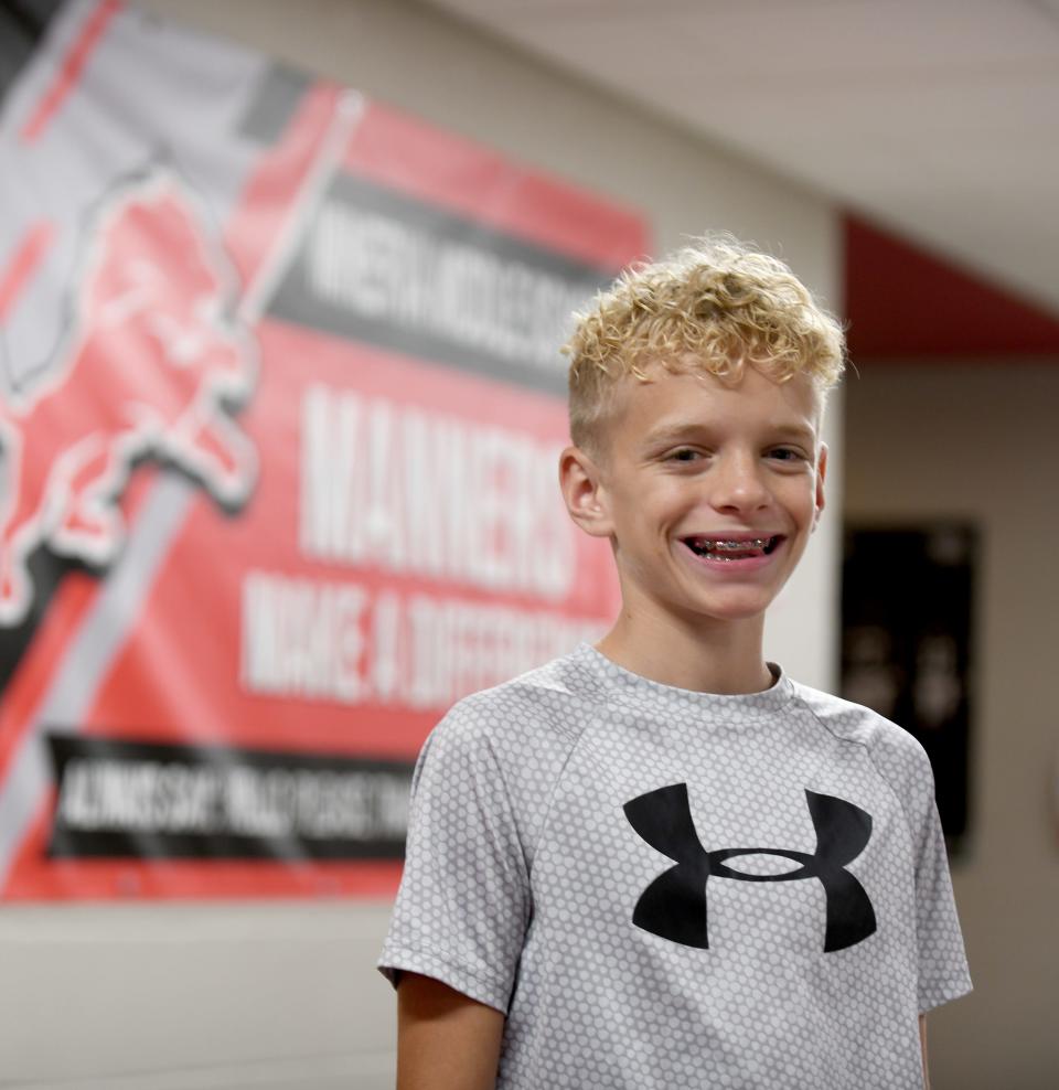 Brady First, a student at Minerva Middle School, is a Canton Repository Synchrony Financial Kid of Character for November.  Wednesday,  November 16, 2022.