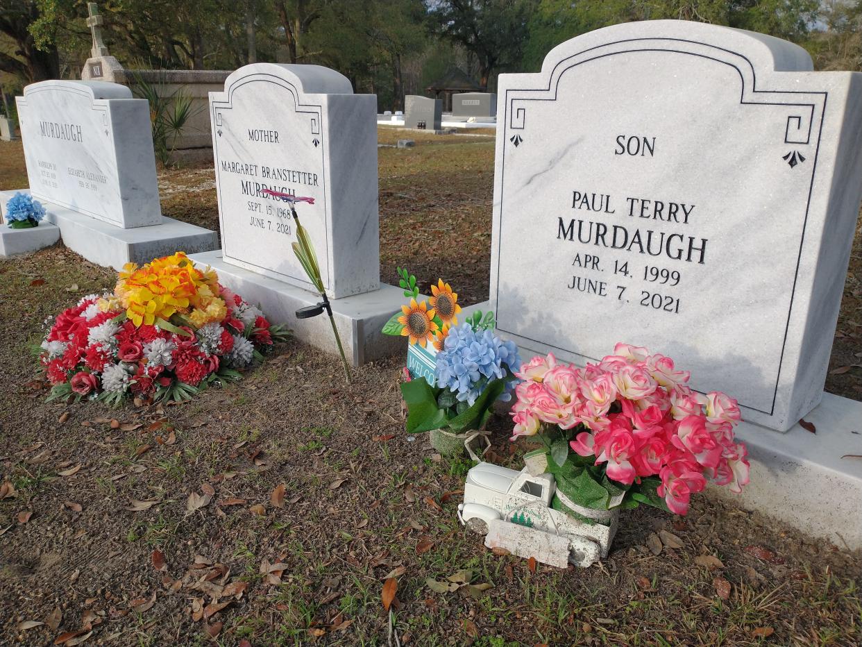 Maggie and Paul Murdaugh lie at rest in Hampton Cemetery near former longtime solicitor Randolph Murdaugh III and other family members.