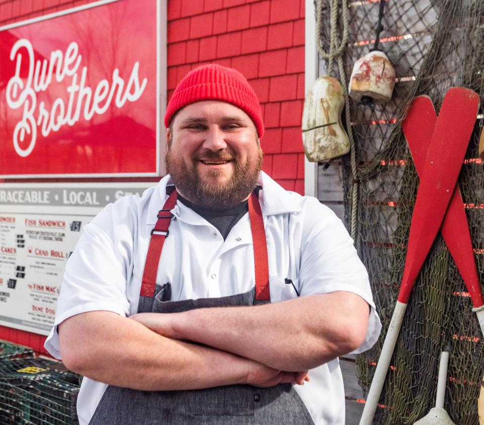 Chef Nick Gillespie of Dune Brothers Seafood in Providence is a StarChef Rising Star for urban clam shack food.