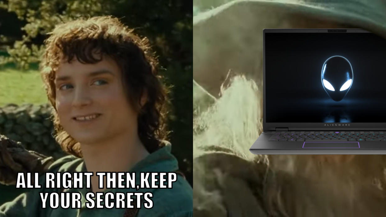  Alienware m16 R2 Lord of the Rings meme. 