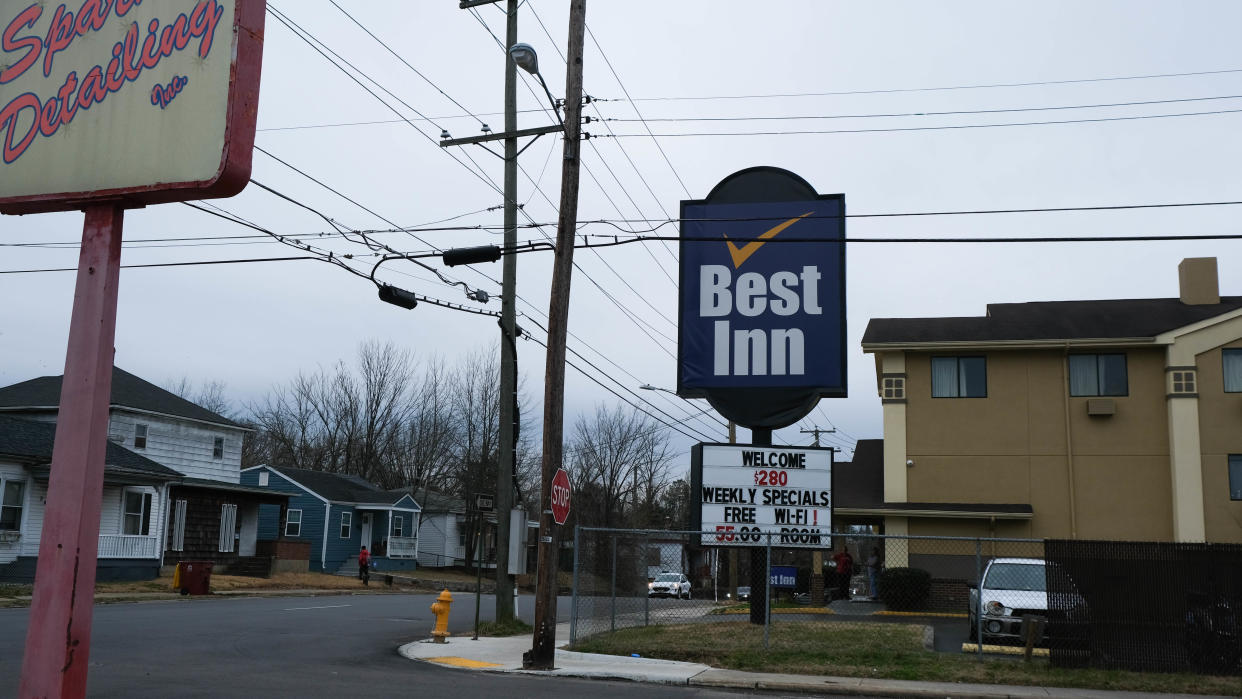 Best Inn sits right off the I-95 exit on Wythe St. It's one of multiple hotels that are underpaying workers.
