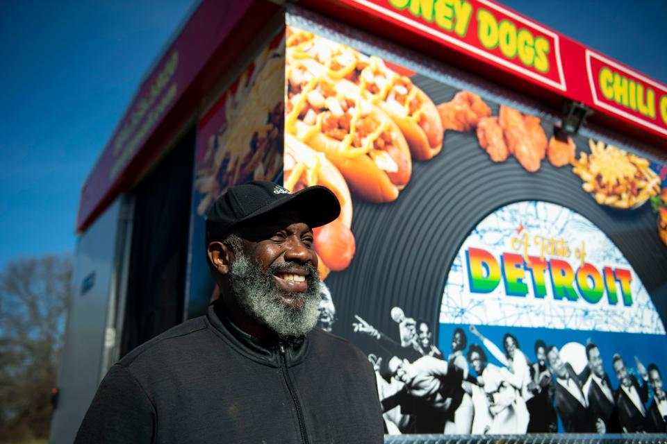 Robert Webster, owner of Taste of Detroit food truck, located at 711 Mauldin Rd. in Greenville, smiles for a portrait on Friday, Jan. 5, 2024.