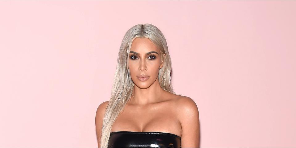 Kim Kardashian showed off a brand-new blonde 'do at the start of New York Fashion Week on Wednesday evening.