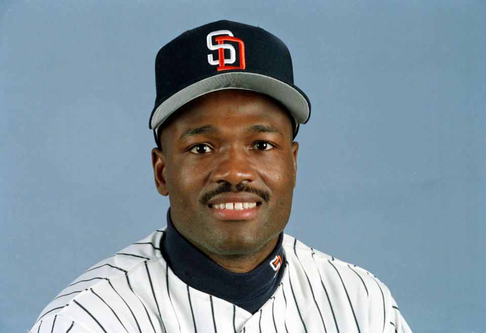 Harold Reynolds never played a regular season game with the Padres. (AP Photo)
