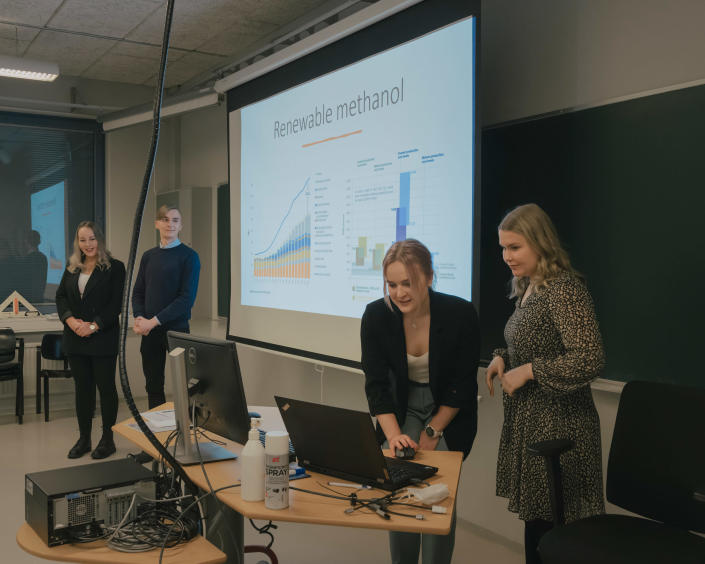 University students in Helsinki present research on new business models for energy company St1, during a Dec. 14 class<span class="copyright">Ingmar Björn Nolting for TIME</span>