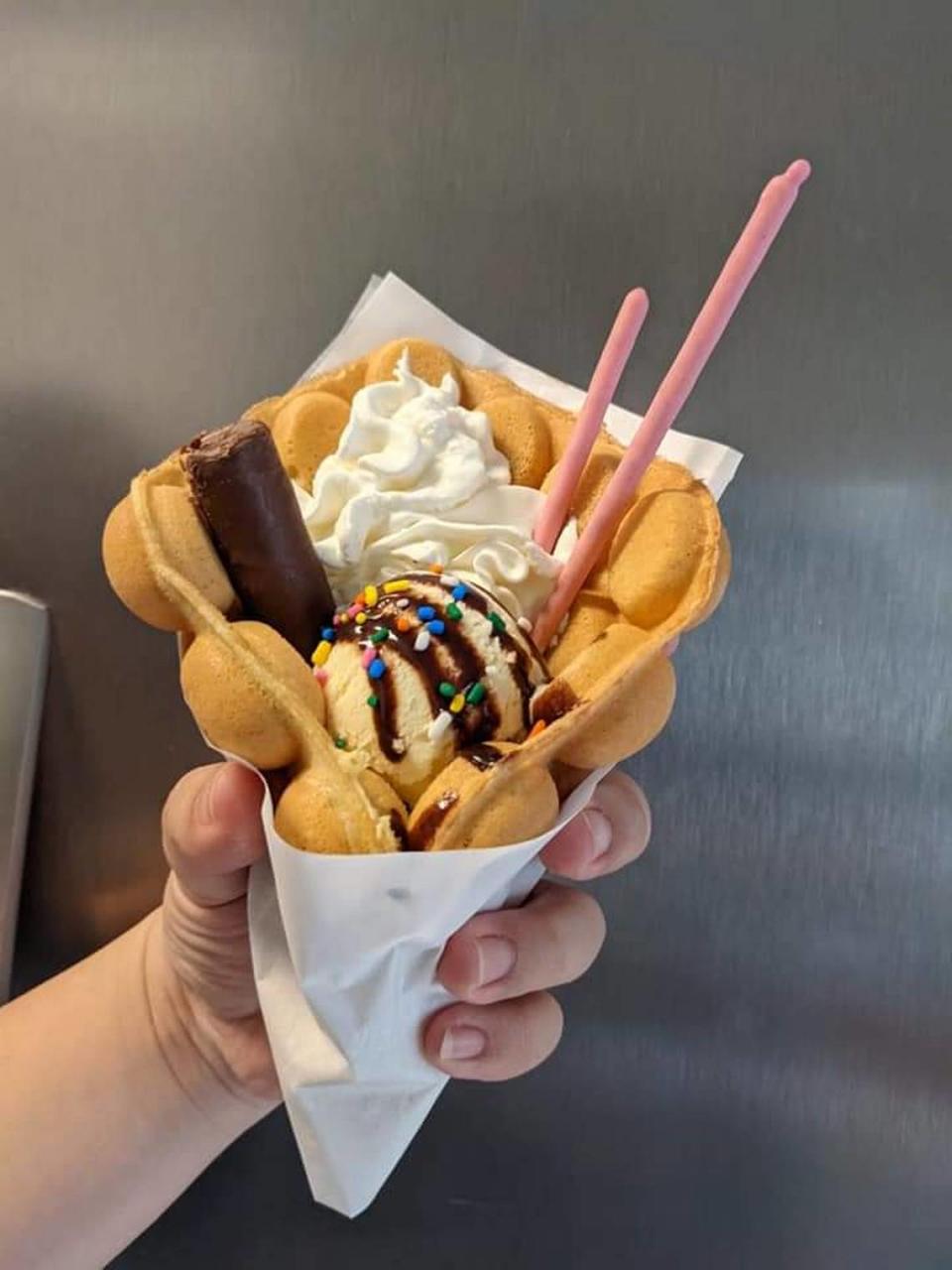 Hello Boba Cafe will also serve up Bubble Waffles. “It’s soft on the inside and crispy on the outside and served with ice cream and toppings: syrups, sprinkles, whatever the customer wants,” said owner Renee Tu.