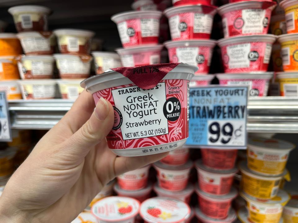 Trader Joe's greek yogurt.