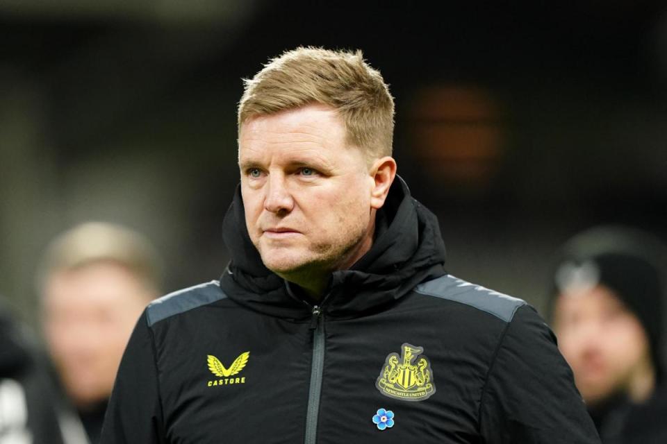 Newcastle head coach Eddie Howe <i>(Image: PA)</i>