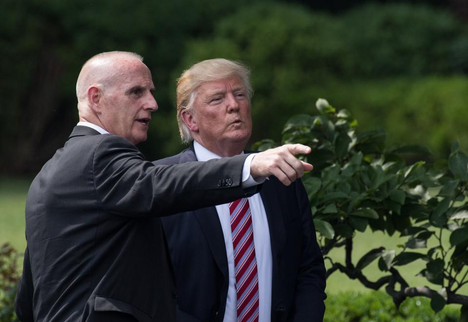 Trump and Schiller in June 2017. (Photo: NICHOLAS KAMM via Getty Images)